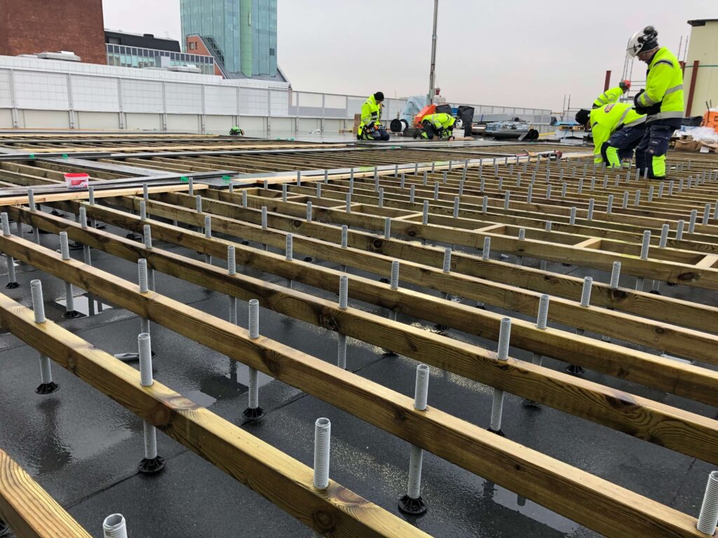 SubFloor raised outdoor roof terrace floor Raised Access Floor